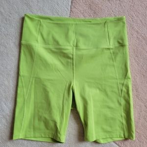 Girlfriend Lime High-Rise Bike Short